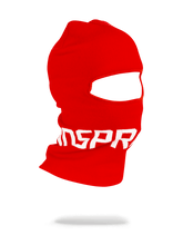 RED SPRAYGROUND LOGO SKI MASK