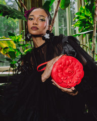 NEW YORK BOTANICAL GARDEN COLLAB - CRIMSON BLOOM SHOULDER BAG