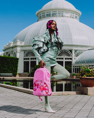 NEW YORK BOTANICAL GARDEN COLLAB - FLORAL FUR BACKPACK