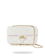 RIVIERA LE BLANC GOLD CHAIN SHARK HANDBAG