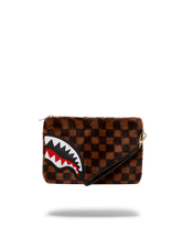 FURRR SHARKS IN PARIS CROSSOVER CLUTCH