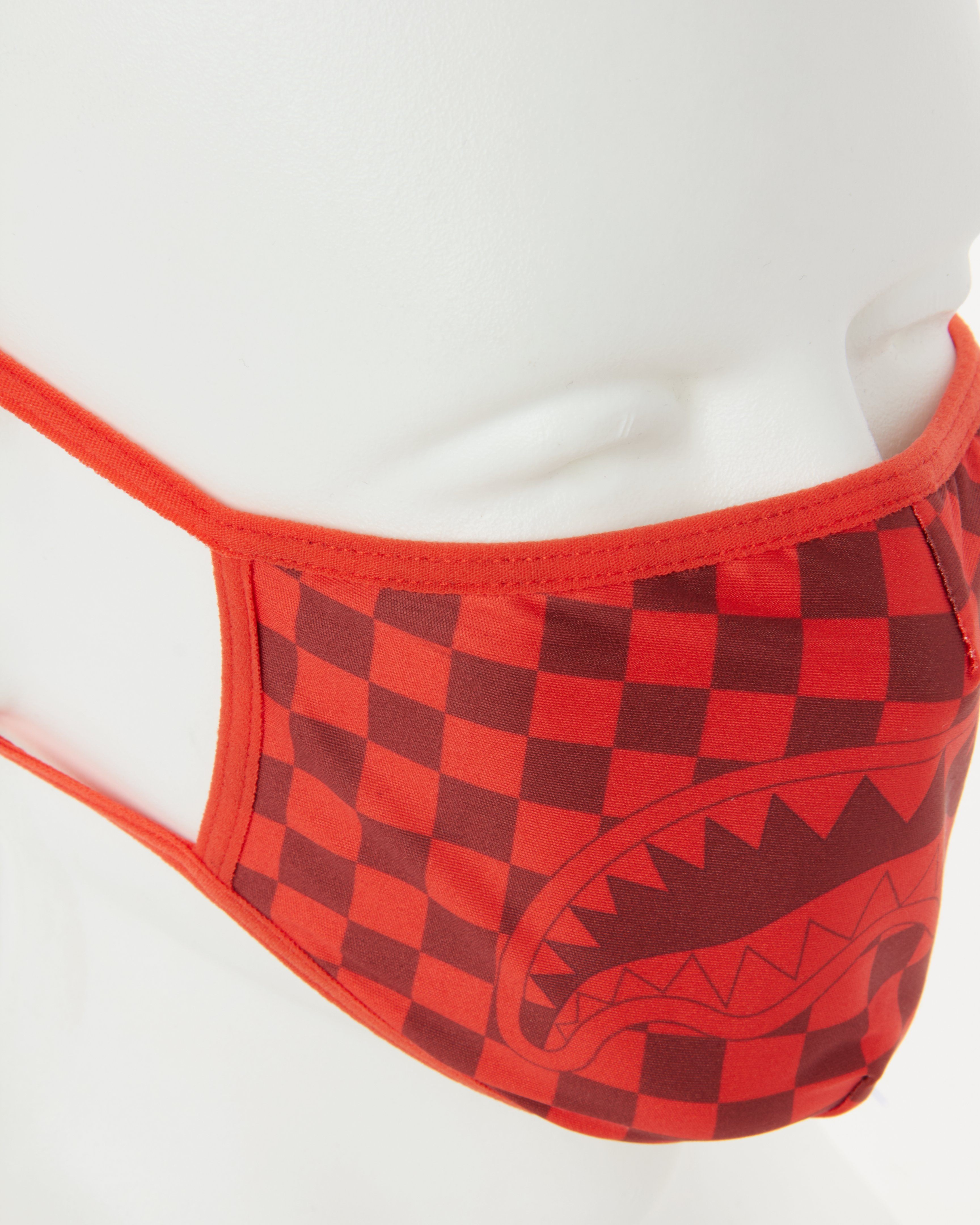 SHARKS IN PARIS (RED) FORM-FITTING MASK