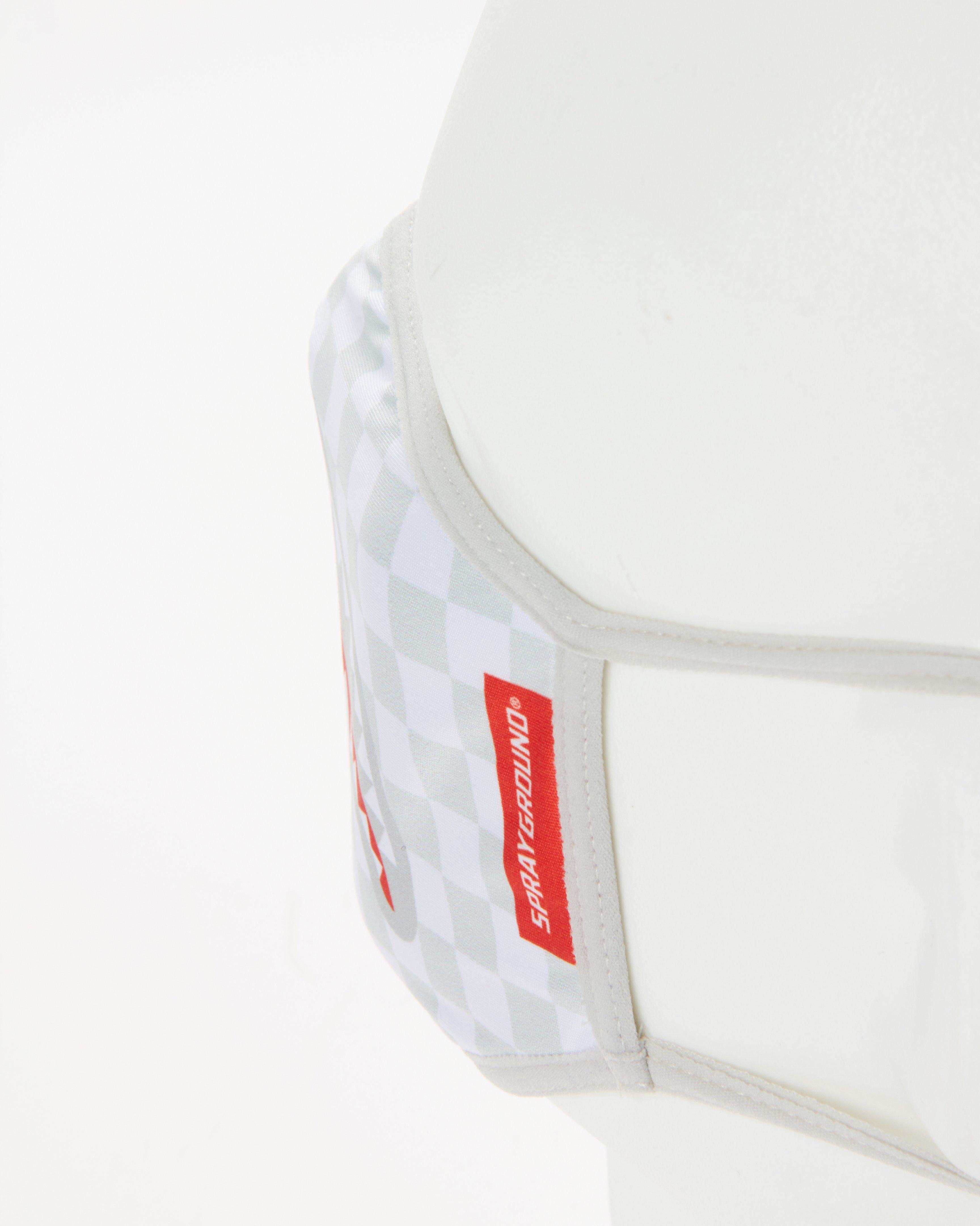 SHARKS IN PARIS (WHITE) FORM-FITTING MASK