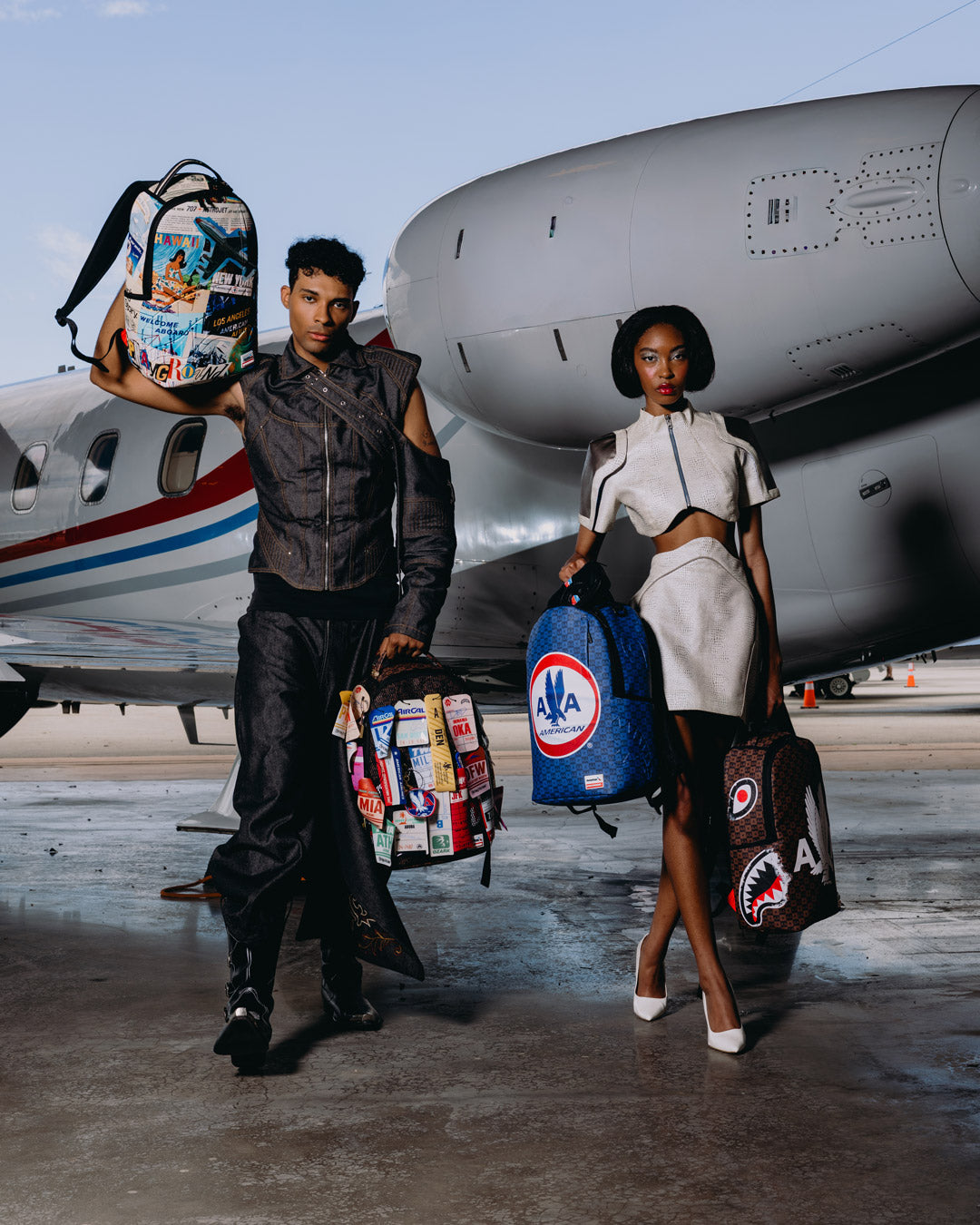 AMERICAN AIRLINES 100 YRS -AA TAKES FLIGHT BACKPACK
