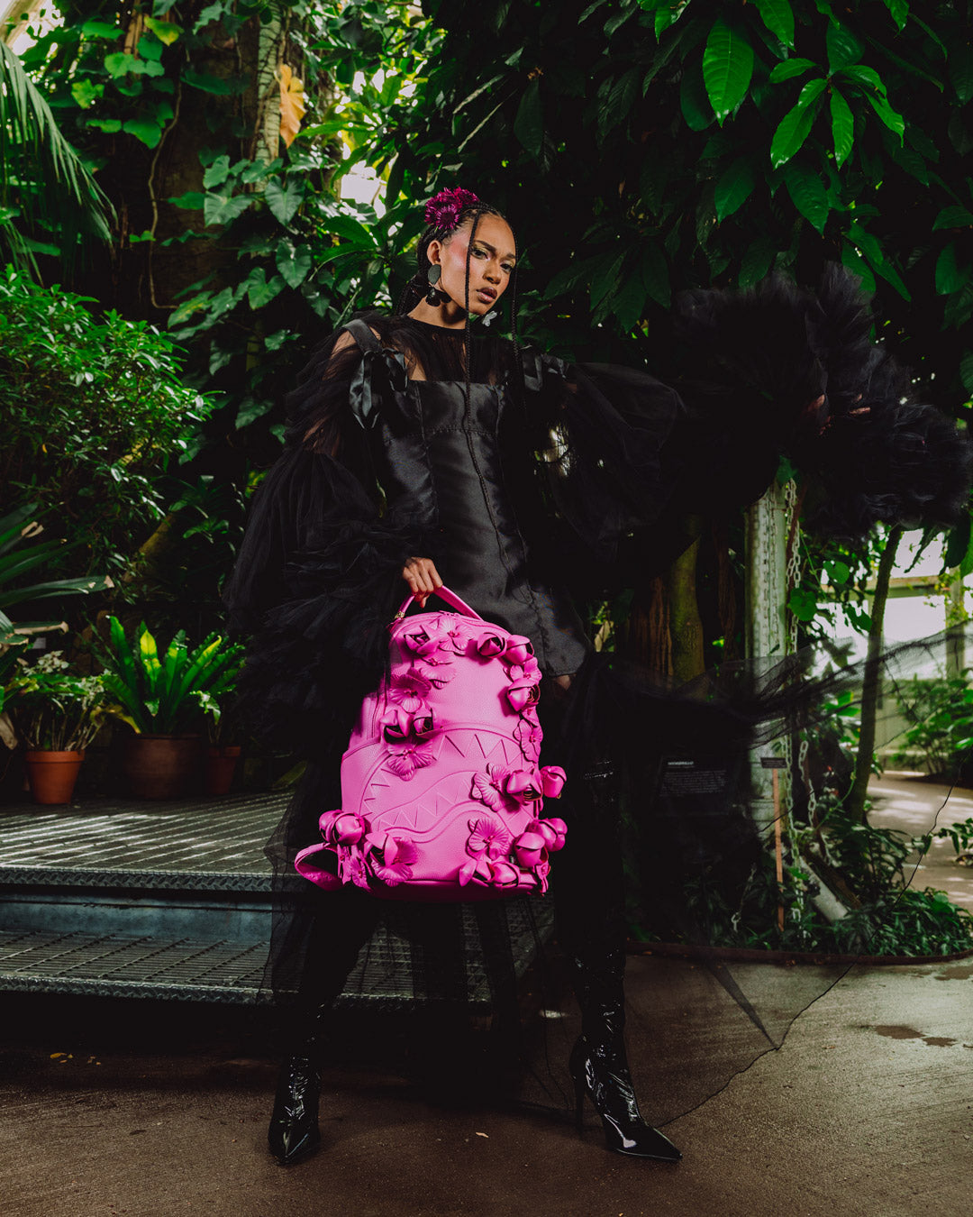 NEW YORK BOTANICAL GARDEN COLLAB - ROSE SCULPTURE BACKPACK