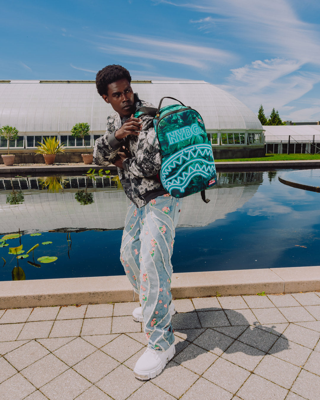 NEW YORK BOTANICAL GARDEN COLLAB - NEON BOTANICA BACKPACK