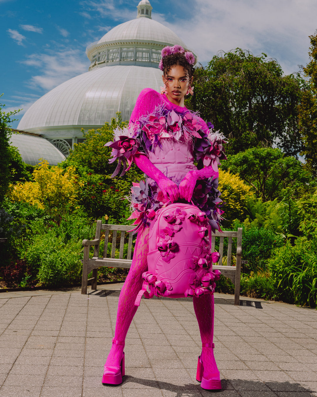 NEW YORK BOTANICAL GARDEN COLLAB - ROSE SCULPTURE BACKPACK