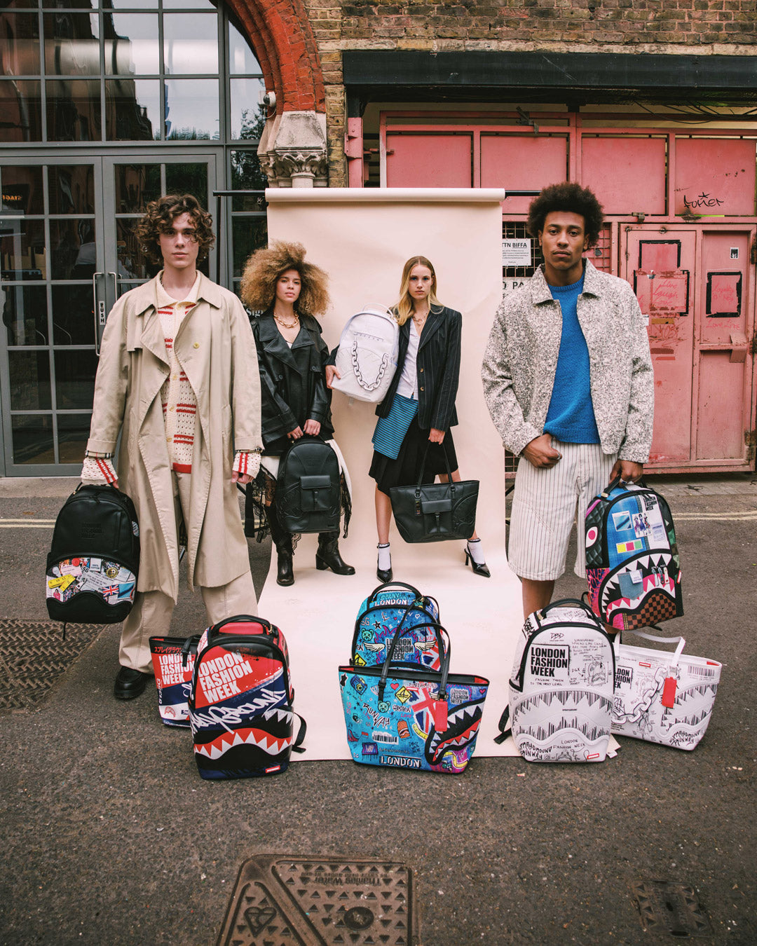 LONDON FASHION WEEK MOODBOARD MONTAGE BACKPACK
