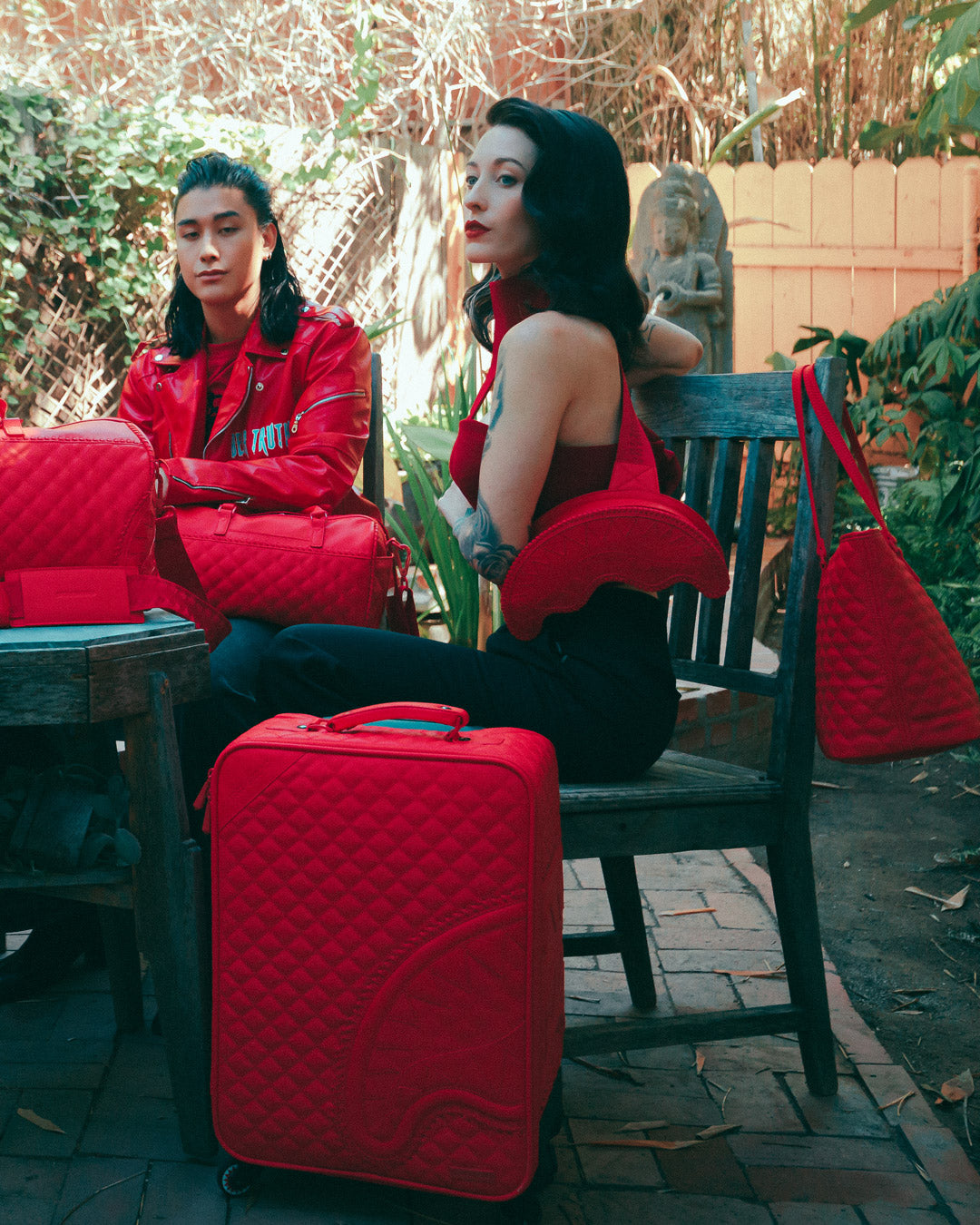 RED RIVIERA TOTE