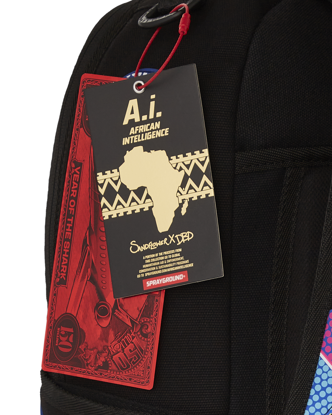 A.I. AFRICAN INTELLIGENCE BORN AND RAISED BACKPACK - SANDFLOWER COLLAB